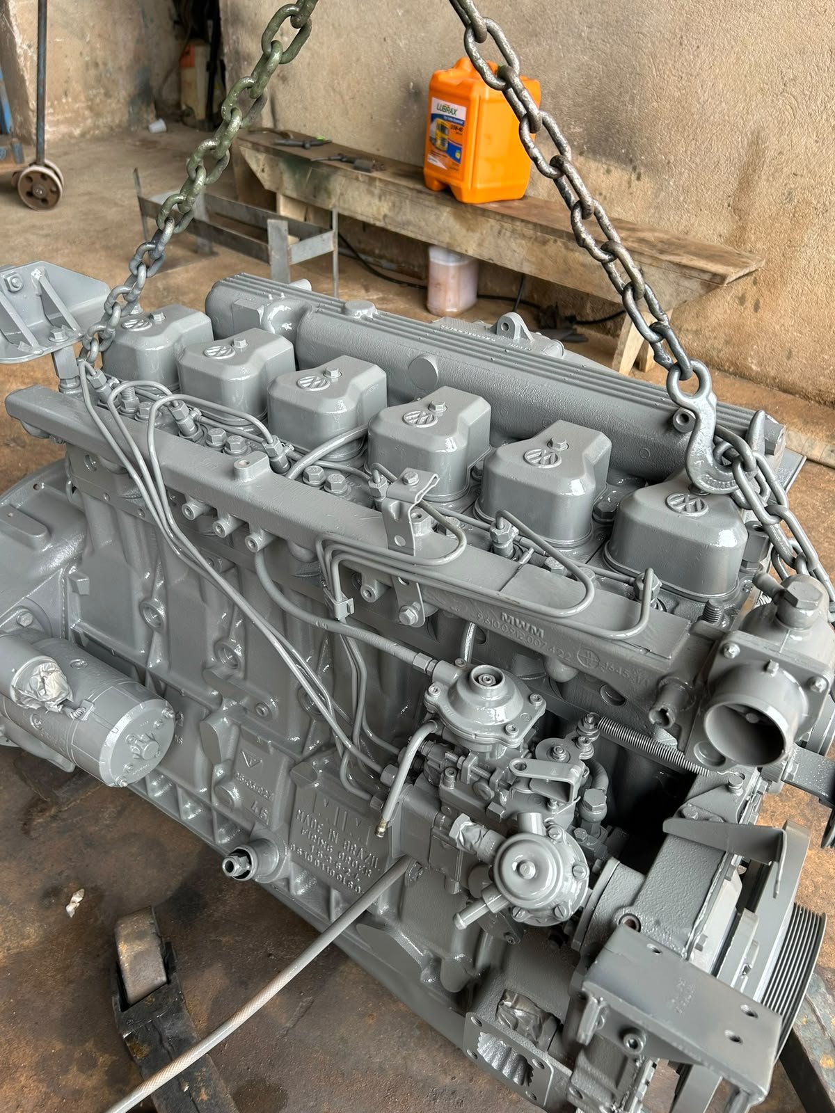 MWM X10 6 cilindros - trabalho real Motorbras